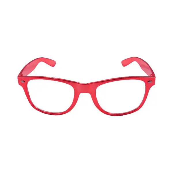 Folat - Bril Bb Metallic Rood - Carnaval - Carnaval Kostuum - Carnaval Accessoires thumbnail