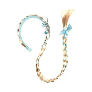 Toi-Toys Ice Princess Diadeem Met Lange Vlecht En IJskristal