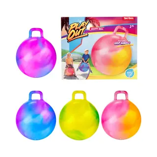 Toi-Toys Play Out Skippybal Marble - 45cm - Textuur Handgreep - Multi Kleuren