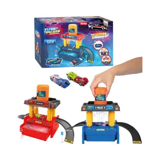 Toi-Toys Turbo Racers Auto Wassen Garage Met Kleurveranderende Auto
