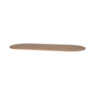 Woood Tablo Tafelblad Ovaal - Eiken - Grijze Olie - 220x2, 4x90