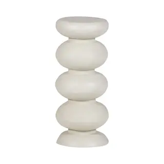 Woood Brilo Bijzettafel - Metaal - Creme/Wit - 69x29x29 Cm