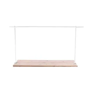 Decoratiestang Met Tafelklem, 140-250 Cm, Hoogte 90 Cm - Wit