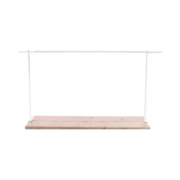 Decoratiestang Met Tafelklem, 140-250 Cm, Hoogte 90 Cm - Wit thumbnail