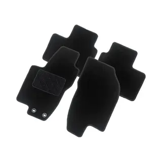 AutoStyle Tm BM514 Fußmattensatz Vorne Und Hinten, Menge, 4, Schwarz, Textil