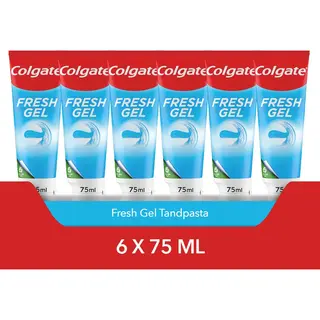 Colgate Fresh Gel Tandpasta - 6 X 75ml - Voor Een Frisse Adem - Voordeelverpakking