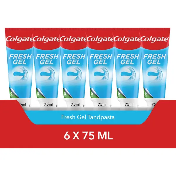 Colgate Fresh Gel Tandpasta - 6 X 75ml - Voor Een Frisse Adem - Voordeelverpakking thumbnail