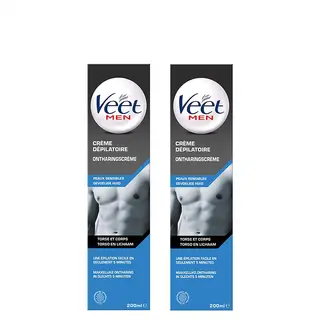 Veet Men - Ontharingscreme - Gevoelige Huid - 200ml X2 - Voordeelverpakking