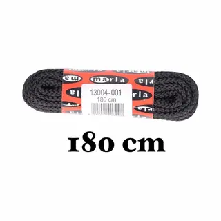 Marla Rond Berg/Ijzersterke Veters | 1 Paar - Zwart - 180 Cm | 1 Paar