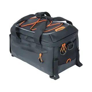 Basil Miles Tarpaulin Rückentasche für Fahrräder 7 L Orange, Schwarz