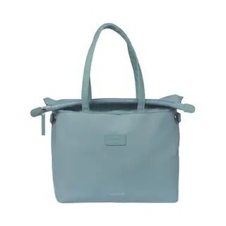 Basil Manhattan Fahrradhandtasche - 12L, Hellblau, Wasserdicht, Hergestellt Aus Recyceltem Polyester (IPX3), Ideal Für Pendeln Und Alltag, Blau
