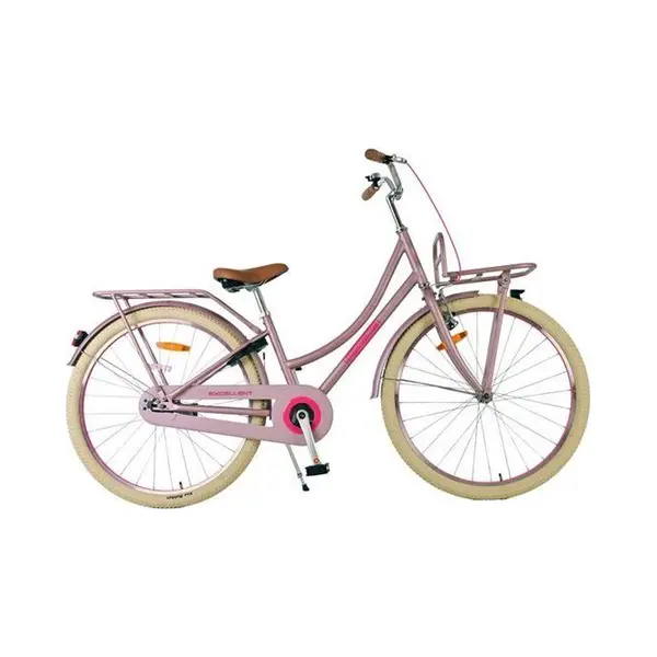 Volare Kinderfahrrad Excellent Kinderfahrrad - Mädchen - 26 Zoll - Mattrosa, Sattelhöhe 74–89 Cm, 85% Montiert, Reflektoren thumbnail