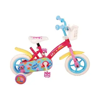 Volare Peppa Pig Kinderfiets - 10 Inch - Doortrapper - Roze/Blauw