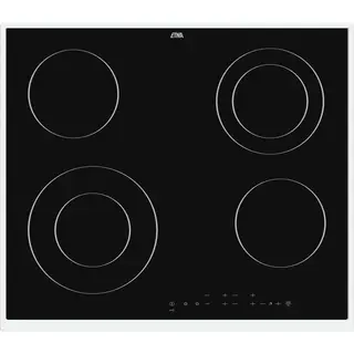 Etna KC360RVS kookplaat Zwart, Roestvrijstaal Ingebouwd 60 cm Keramisch 4 zone(s)