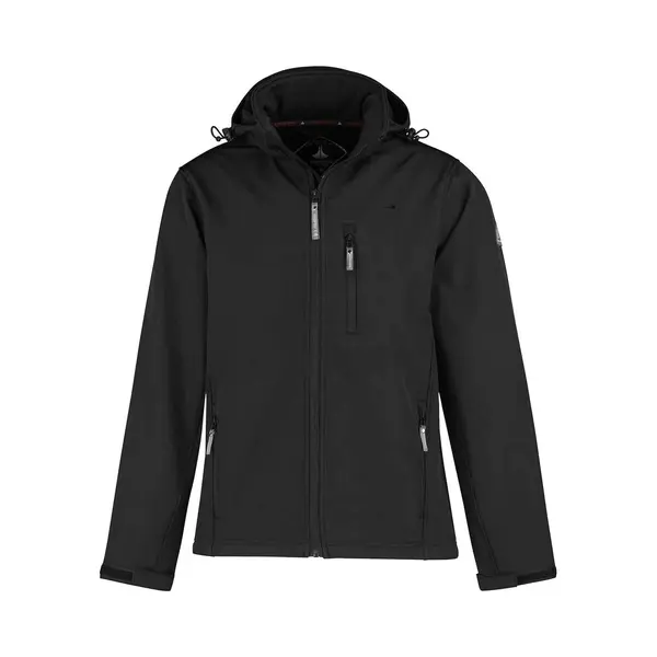 BjØRnson Dag Softshell 4 Seizoenen Tussenjas Heren Winddicht - Maat L - Zwart thumbnail