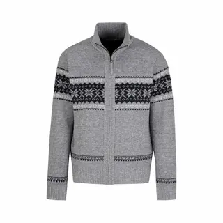 BjØRnson Hoyt Scandinavisch Gebreid Vest Heren - Teddy - Maat 5XL - Grijs