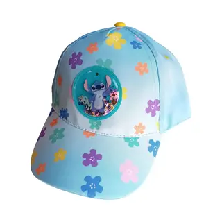 Disney Classics Disney Stitch Pet Voor Kinderen Lichtblauw Verstelbaar Met Druksluiting - Pet Meisje - Pet Jongen