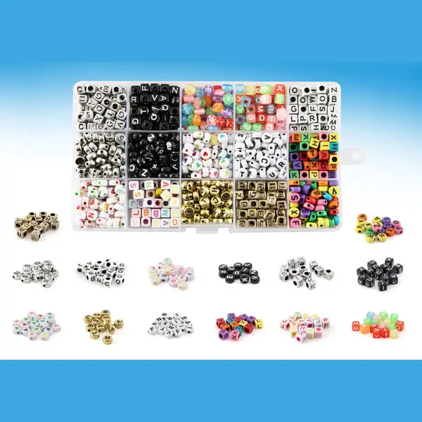 Joya Creative Sieraden Maken Voor Meisjes 1200pcs - Kralen & Bedels - 15 Verschillende Soorten - Letterkralen - Hartjeskralen - Abc Kralen In Opbergbox - Joya thumbnail
