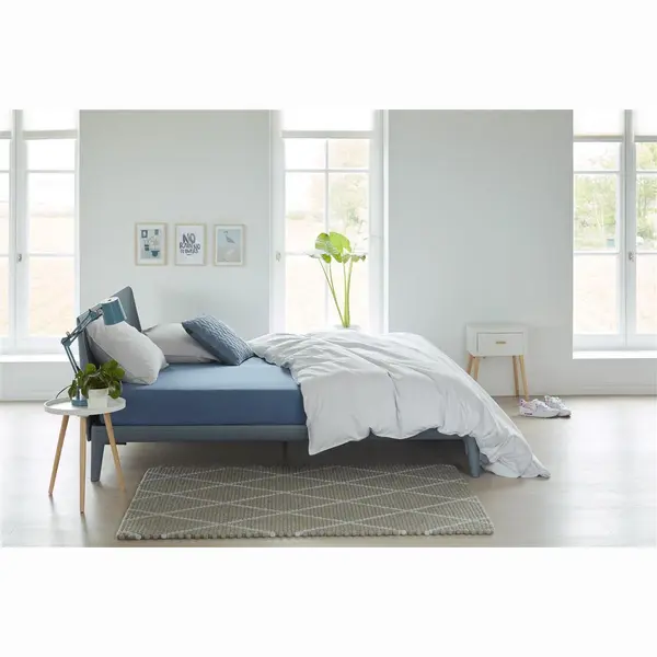 Beddinghouse - Jersey - Hoeslaken - 90x220 Cm - Blauw thumbnail