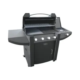 Boretti Robusto Barbecue Verrijdbaar Gas Zwart 4600 W