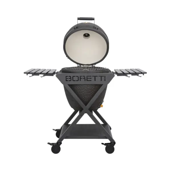 Boretti Ceramica Large Kamado Grill/Grill Kessel Holzkohle Grau thumbnail