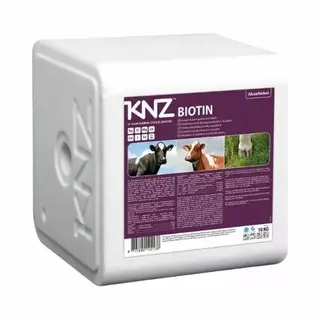 Knz Liksteen Biotin - 10 Kg - Zoutliksteen Met Biotine En Extra Selenium - Geschikt Voor Rundvee
