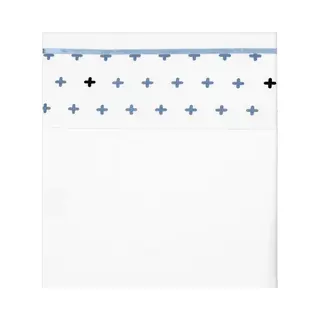 Briljant Baby - Wieglaken - 75 X 100 Cm - Dessin Crizzz Crozzz - Silver Blue