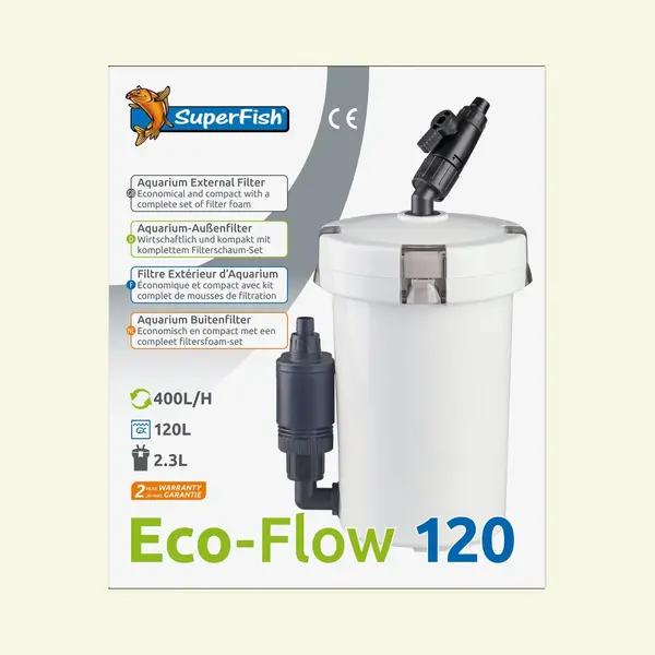 SuperFish Eco Flow 120 - Buitenfilter - Klein thumbnail