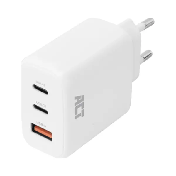 Act Usb-C/Usb-A-Ladegerät mit 65 W und 3 Anschlüssen mit Power Delivery Pps, QuickCharge und GanFast thumbnail