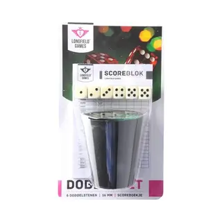 No Label Dobbelsteenset - Scoreblok - 6 Dobbelstenen