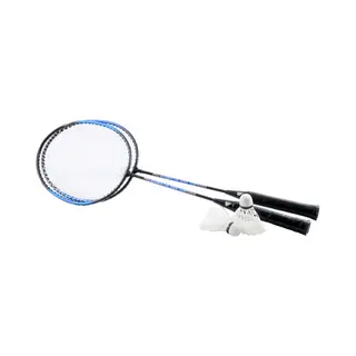 Angel Sports 857030 badmintonracket Staal Zwart, Blauw 2 stuk(s)