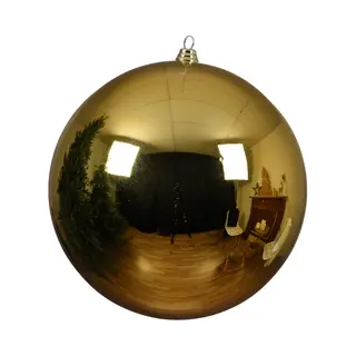 Decorist Xxl Gold Shatterproof Christmas Bauble Xxl 140 Mm