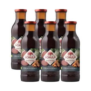 Schulp Krachtsap Groentemix Biologische - Puur En Ongezoet Sap - 6 X 0, 75 Liter