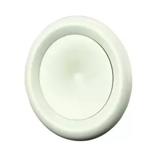 Dec International Dec Metalen Toevoer Ventilatie Ventiel Met Klemveren Spierwit RAL9010 Ø 125 Mm – Dvsc-P125