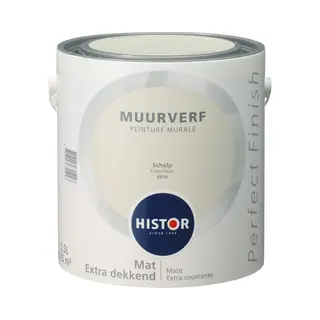 Histor Perfect Finish Muurverf Mat - 2, 5 Liter - Schelp