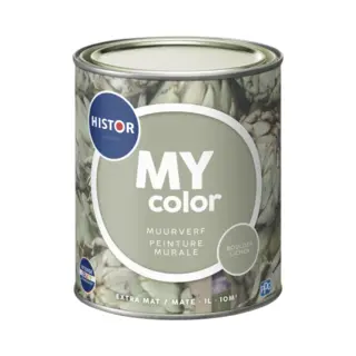 Histor My Color Muurverf Extra Mat - Reinigbaar - Extra Dekkend - 1L - Boulder Lichen - Lichtgroen