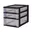 2 x 4L + 1x 7L Lade, Zwart
