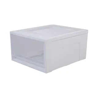 Iris Maxi Drawer Stapellade - 30L - Kunststof - Wit/Transparant
