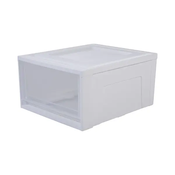Iris Maxi Drawer Stapellade - 30L - Kunststof - Wit/Transparant thumbnail