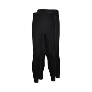Avento Thermobroek - Mannen - 2-Pack - Zwart - Maat L