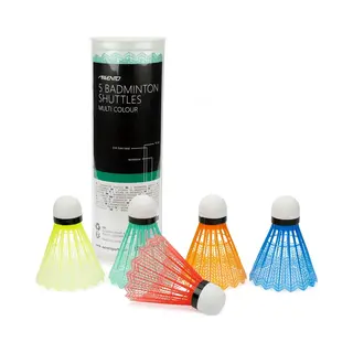 Avento Badmintonbälle Federbälle Badminton Bälle 5 Stück Set Zubehör Bunt