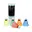 Blauw, Geel, Groen, Oranje, Rood