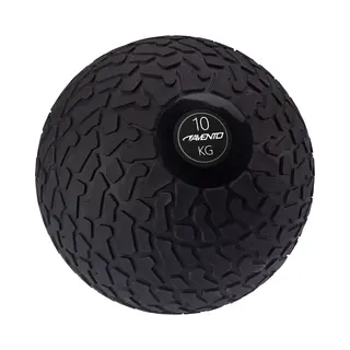 Avento Slam Bal Met Profiel - 10 Kg - Zwart - Diameter Ca. 26 Cm