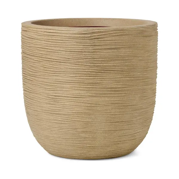 Capi Runder Blumentopf Nature Bol Rib Nl Ø54x52cm Beige thumbnail