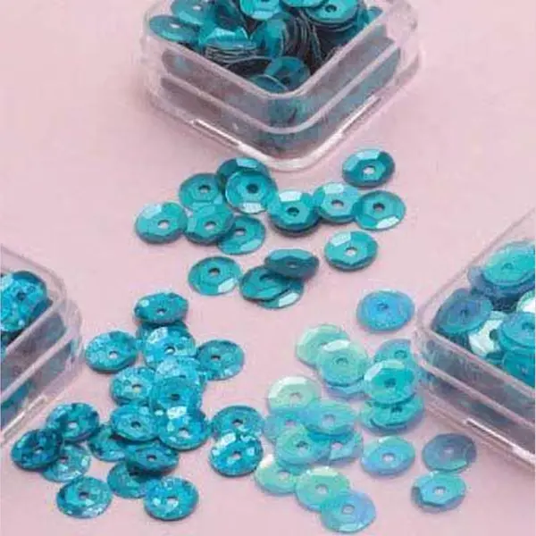 Hobby & Crafting Fun Trio Pailletten 6mm Turquoise thumbnail