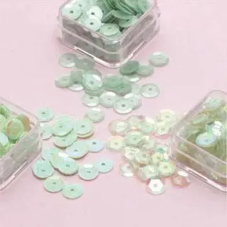 Hobby & Crafting Fun Trio Pailletten 6mm Lichtgroen