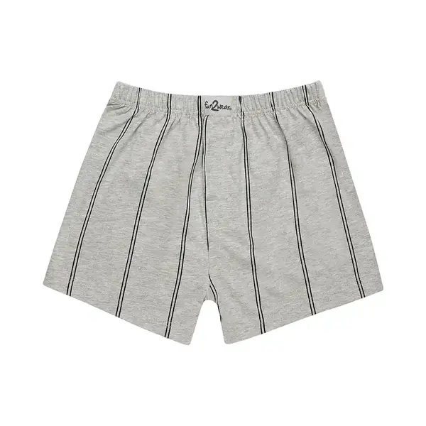 Funderwear/ Fun2wear Wijde Heren Boxershort Krijtstreep - L - Grijs thumbnail