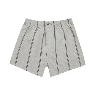 Funderwear-Fun2wear Wijde Heren Boxershort Krijtstreep - Katoenen Losse Boxershort Met Gulp - Xl - Grijs