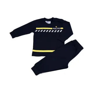 Fun2Wear - Pyjama Baby Politie Uniform | Navy Blauw Meisjes Jongens - Katoen - Maat 86
