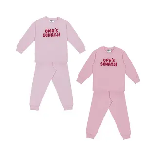 Fun2Wear - Oma's Schatje | Roze Meisjes Jongens - Katoen - Maat 116